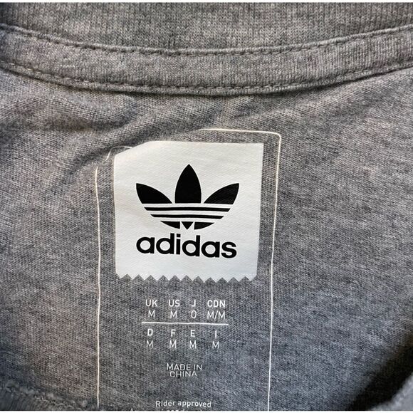 Adidas Shmoo Ghost Mark Gonzalez Skateboarding Graphic T-shirt Women Medium Gray - Picture 4 of 5